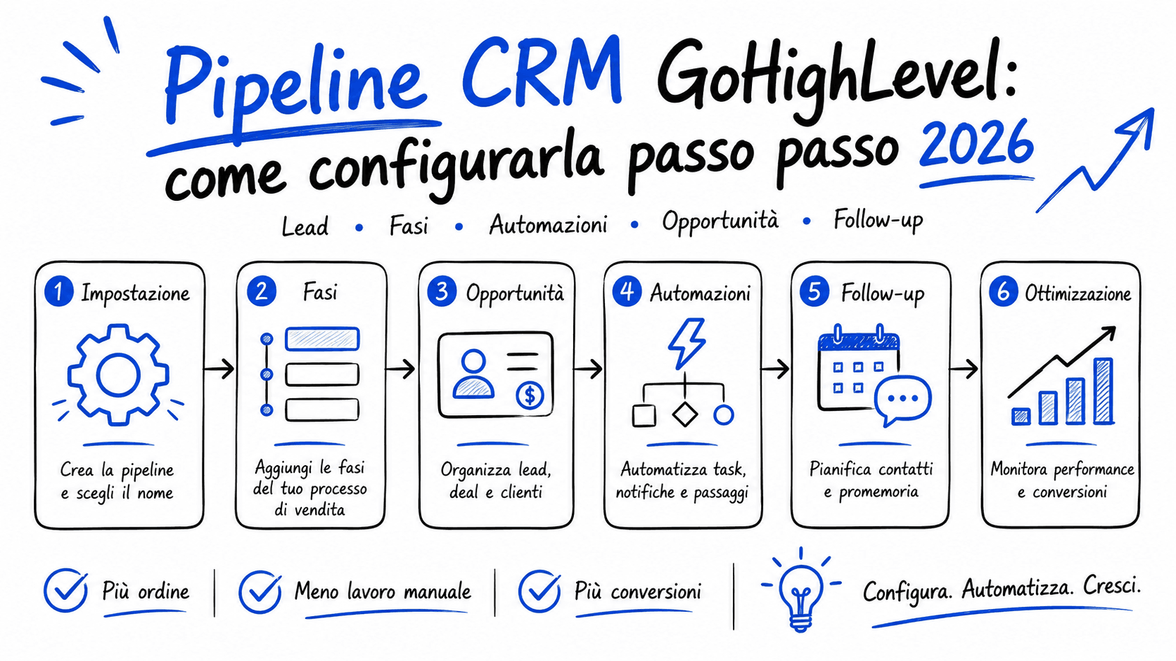 pipeline CRM gohighlevel italiano